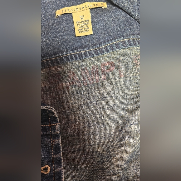 Sergio Valente Denim Coat Jacket - Picture 9 of 11